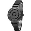 EUTOUR Ologio Donna Magnetico Lusso Fashion Nessun Vetro Cuscinetto a Sfera Quarzo Orologi da Polso da Donna con Cinturino in Acciaio Inossidabile Nero