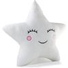 Aodafei Cuscino Stella Peluche Abbraccio Cuscino a Forma di Stella,Carini Cuscini a Stella Cuscini Decorativi per Camera Divani,Bianco,50 cm