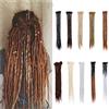 Silk-co 50cm Dreadlock Extension Capelli Finti per Treccine Rasta Extension Braiding Hair Capelli Intrecciati Colorati-Grigio Chiaro