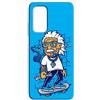 Mixroom - Cover Custodia Back Case in TPU Silicone Morbida per Motorola Moto Edge 20 Fantasia Albert Einstein Skate X373