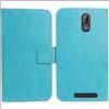 Dingshengk Blu Custodia in Pelle Flip Case Protettiva Cover Skin Wallet per BRONDI Amico Smartphone S Nero 5.7