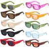 FSMILING 10 Pezzi Set Occhiali Piccoli Da Sole Stile Retro Per Donna Uomo Occhiali Da Sole Rettangolari Vintage Anni '90 Moda Y2k