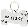 MAMIPets MEDAGLIETTA Special Design Acciaio Inox Cane Gatto - Incisione Laser Nera Personalizzata (Medium - Solo Zampine)
