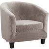 TOPCHANCES Copripoltrona Chesterfield 2 Pezzi,Elasticizzato Fodere Copripoltrona 1 Posto,Velluto Fodera Poltrona Club Tullsta per Bar Soggiorno Camera da Letto Reception