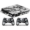 GamesMonkey Skin Compatibile per Ps4 SLIM - limited edition DECAL COVER ADESIVA Slim BUNDLE (Camouflage Snow)