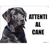 Lovelytiles LABRADOR attenti al cane mod 1 TARGA cartello IN METALLO (20X30)