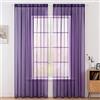 MIULEE Tende Trasparenti Con Passanti Morbidi Finestre per Salotto Eleganti Soggiorno per Camera da Letto e Tende Cameretta Bambini 2 Pannelli 140x260cm Cammello