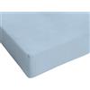 Italian Bed Linen Max Color Lenzuolo sotto Matrimoniale King Size, 100% Cotone, Azzurro, 2 Posti Maxi