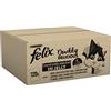 Felix As Good As It Looks - Carne umida per gatti per adulti, in gelatina, 120 sacchetti da 100 g