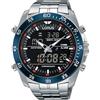 Lorus Orologio analogico al quarzo da uomo con bracciale in acciaio inossidabile, Argento/Blu - RH383AX9