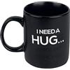 Thumbs Up Tazza I need a Hug Mug con effetto termico che cambia colore, 300 ml, colore: Nero