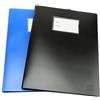H&S Raccoglitore Documenti A4-2 Pezzi - Cartelline di Presentazione per Accessori da Scrivania e Cartoleria Blue e Nere - 100 Tasche Trasparenti - Cartellina Ufficio Università