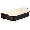 Le Creuset Pirofila rettangolare Tradition in gres vetrificato, 32 cm, 4 L, Nero (Matt), 71102320000001
