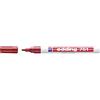 Edding 750 Marcatore a Vernice, Rosso, 1 Penna, Punta Tonda 2-4 Mm, per Marcare Ed Etichettare Metallo, Vetro, Rocce, Plastica, Resistente Al Calore, Permanente, Anti Sbavature, Impermeabile