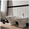 SCARABEO CERAMICHE Ceramica Scarabeo - Wc + bidet + coprivaso rallentata Butterfly filomuro