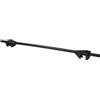 Twinny Load Set Barra Portapacchi Universale Logico Key 120cm Acciaio Nero per Auto con Barre longitudinali Aperte