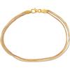 Gioielleria Lucchese Oro Bracciale Donna Oro Giallo Bianco Rosa GL100829