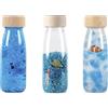 Petit Boum - Confezione da 3 Bottiglie Sensoriali Serenity | Un Microcosmo in Ogni Bottiglia | Scopri, Ascolta e Impara | Stimolazione Sensoriale | Bottiglie Sensoriali per Bambini