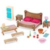 Li'l Woodzeez - Set da camera da letto e sala da pranzo, set da 26 pezzi, con mobili per camera da letto e accessori da cucina, giocattoli in miniatura e set da gioco per bambini dai 3 anni in su.