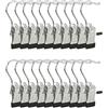 Relaxdays Appendino con Clip per Stivali, 360°, Set 20 Appendistivali, Mollette Gommate HLP: 10,5x5x2 cm Argentato Nero