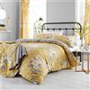 Catherine Lansfield Set copripiumino matrimoniale Canterbury Easy Care Ocra
