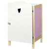 roba Armadio per Bambole Scarlett, per Riporre Abiti e Accessori, Legno, Bianco/Rosa
