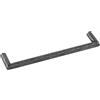 HALCÖ Davos 0119.158.00.01 - Maniglia per mobili arrotondata, LA 128 mm, larghezza 138 mm, maniglia in ferro zincato nero passivato, colore: Argento