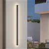 K-Bright Lampada da Parete Esterno/Interno LED 35W 4000K Bianco Naturale IP65 Applique da Parete Esterno 120CM Moderno per Balcone Giardino Veranda Via Garage, Grigio Scuro