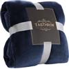 TASTHROW Coperta Vellutata in Pile (Marina, 130x180cm)
