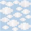 CANIPHA Decorazioni 3D nuvole - 16 nuvole artificiali da appendere per soffitto e parete - ornamenti falsi per baby shower, camera dei bambini, matrimoni e feste