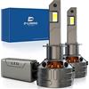D-Lumina Lampadina H1 LED Canbus 160W 30000LM,Chip CPS 6500K 500% Brillante,Funziona Sia Per Con Lenticolari Che Senza Lenticolari,Raffreddamento con Tubo di Rame Spesso,LED Lampada Luci,2 pezzi