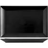 H&H 6 piatti stoneware osaka nero rettangolare 30x20cm