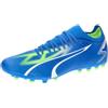 PUMA Match MG, Scarpe da Calcio Uomo, Ultra Blu Bianca PRO Verde, 45 EU