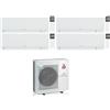 Mitsubishi CONDIZIONATORE MITSUBISHI QUADRI SPLIT KIRIGAMINE ZEN BIANCO 7000+7000+9000+12000 BTU WIFI INVERTER MXZ-4F80VF3 A++