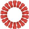 Hakeeta 100pcs Serrature per porte di sicurezza in plastica rossa, serrature a gancio per chiodi, serrature magnetiche per ante di cassettiere, espositori antifurto per negozi al dettaglio (7MM)