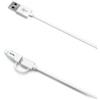 Celly Cavo dati USB MicroUSB con Adattatore Lightning Bianco 1M