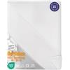 Amazinggirl Lenzuola da letto singolo matrimoniale una piazza e mezza o maxi 160x200 cm completo di 2 - Lenzuolo cotone bed sheets con certificato oeko tex 160 x 200 cm bianco