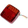 ETUKER Rimorchio LED Fanali Posteriori, 12V Impermeabile Universale LED Fanali Posteriori Coda Freno Spia Di Arresto, Per Caravan/RV/Autocarro/Trattore/Rimorchio Luci Posteriori (Lampadine 10 LED)