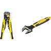 STANLEY FATMAX Pinze Spelafili Automatiche & Chiave Regolabile a Rullino, 250 mm, Acciaio, Giallo, FMHT0-96230