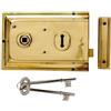 Yale YALP334PB Cerchio Serratura, Adatto per Porte Interne, capannoni e cancelli, Ottone, 156 x 104 mm (6 x 4 Inch)