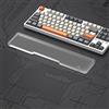 MAMBASNAKE Poggiapolsi per TKL 80% Tastiera, Poggiapolsi per Tastiera in Acrylic - Premier Acrilico Trasparente - Piedi di Gomma Anti-slip- Keyboard Wrist Rest per Office/Gaming/Typing/Laptop