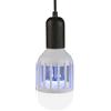 Windhager Lampada Trappola Luminosa 2in1, Lampada per Insetti, uccisore di Insetti con Lampada a LED Integrata, 1W/9W, Bianco, 03519