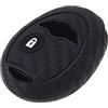 The Lord of the Tools Custodia protettiva a 2 pulsanti in fibra di carbonio con motivo a fibra di carbonio per rimuovere il controllo, compatibile con BMW MINI COOPER R50 R53, colore: nero