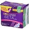 LINES Seta Ultra Lungo con Ali 9 pz Assorbenti