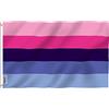 Anley Fly Breeze Bandiera dell'orgoglio omnisessuale 3x5 piedi - Colori vivaci e a prova di sbiadimento - Testata in tela e doppia cucitura - Bandiere LGBT omnisessuali in poliestere