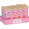PURINA ONE Bifensis Junior Crocchette per Gatti Cuccioli con Pollo e Cereali Integrali 8 Sacchi da 800g