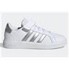 Adidas Junior Grand Court 2.0 El K Bianco/Argento Junior