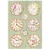 Carta di riso Orologi Create Happiness Welcome Home Stamperia