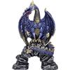Nemesis Now Acko - Statuetta di drago, blu, 15,5 cm