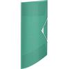 Leitz Esselte Cartella Portadocumenti a 3 Lembi in Plastica, Contiene fino a 150 Fogli in Formato A4, Utilizzabile a Casa e in Ufficio, Gamma Colour'Breeze, Motivo in Rilievo, 60 g - Verde